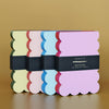 Scalloped Edge Notepad | Aqua + Blue Edge