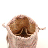 Block Print Jewelry Pouch- Pink Dots