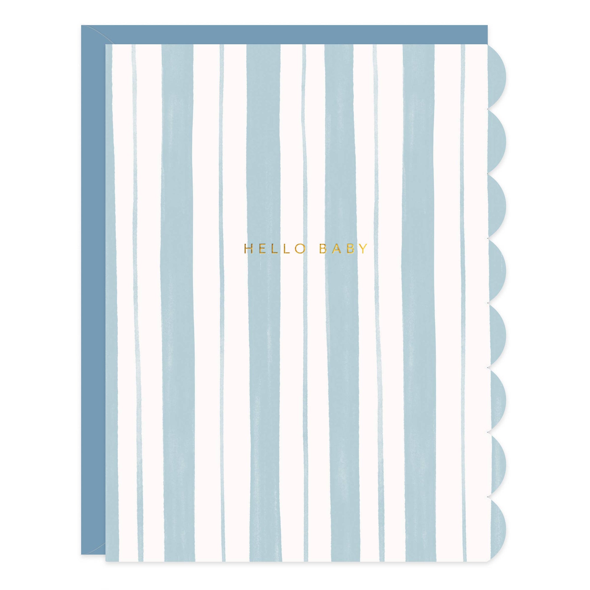 Baby Stripes Blue Card