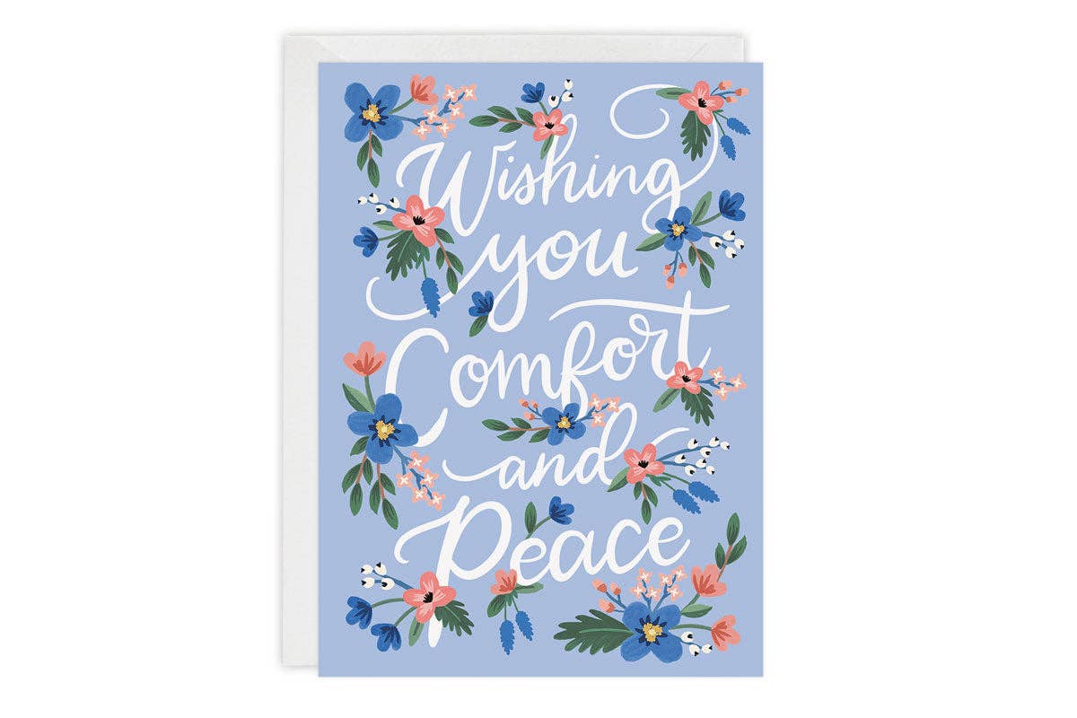 "Comfort and Peace" Sympathy Card