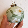 Peonies Hand Painted Ornament
