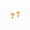 Gold Snowflake Earrings