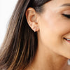 Enamel Hoop Earrings