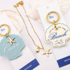 "Take Me to the Ocean" Shell Keychain
