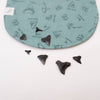 Charlie Snap Bib - Shark Teeth