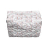 Monogrammed Butterfly Quilted Makeup Bag
