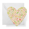 "Love You" Floral Heart Enclosure Card