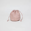 Block Print Jewelry Pouch- Pink Dots