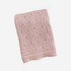 Organic Cotton Pique Blanket- Pink