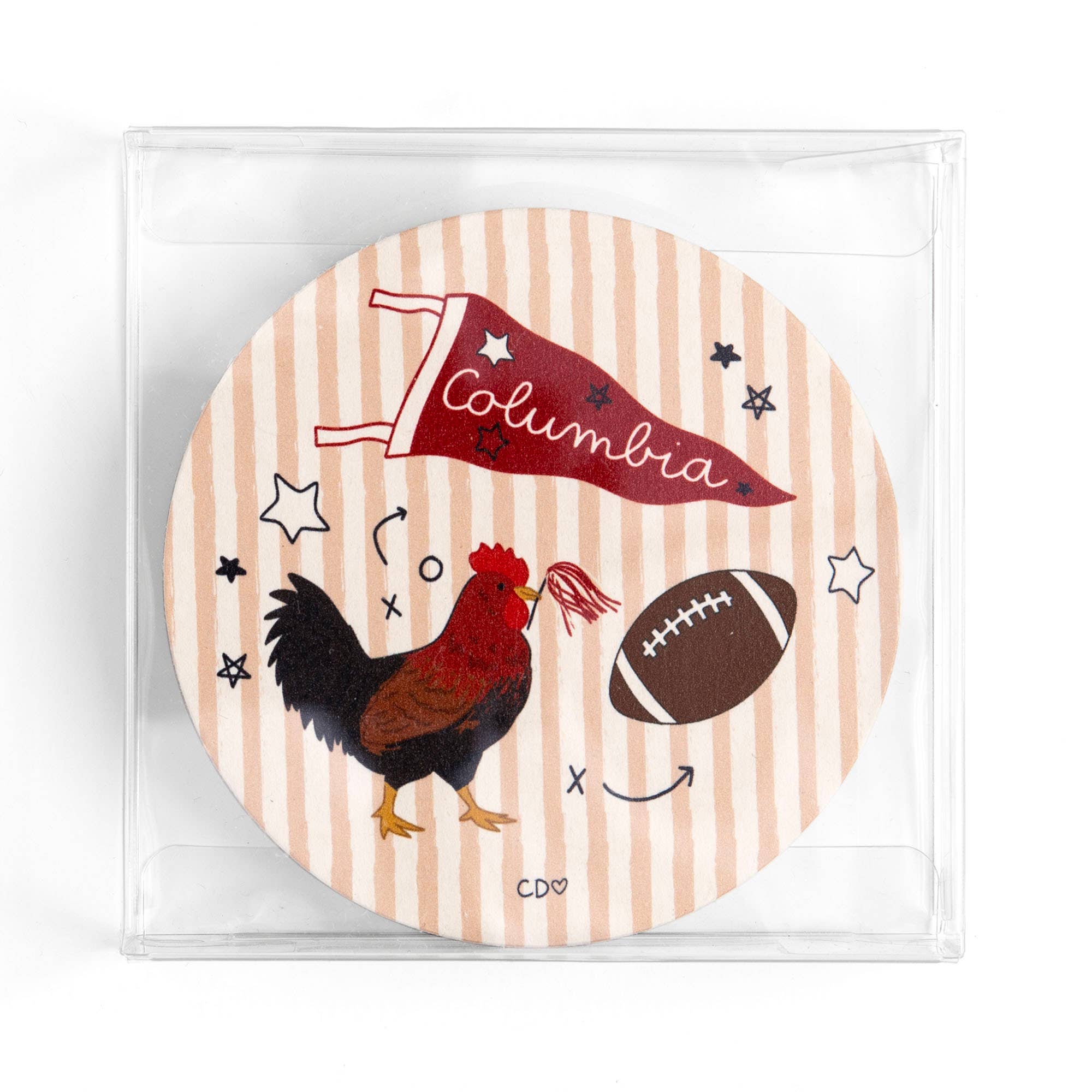 Columbia Game Day Paper Coasters- Set of 10