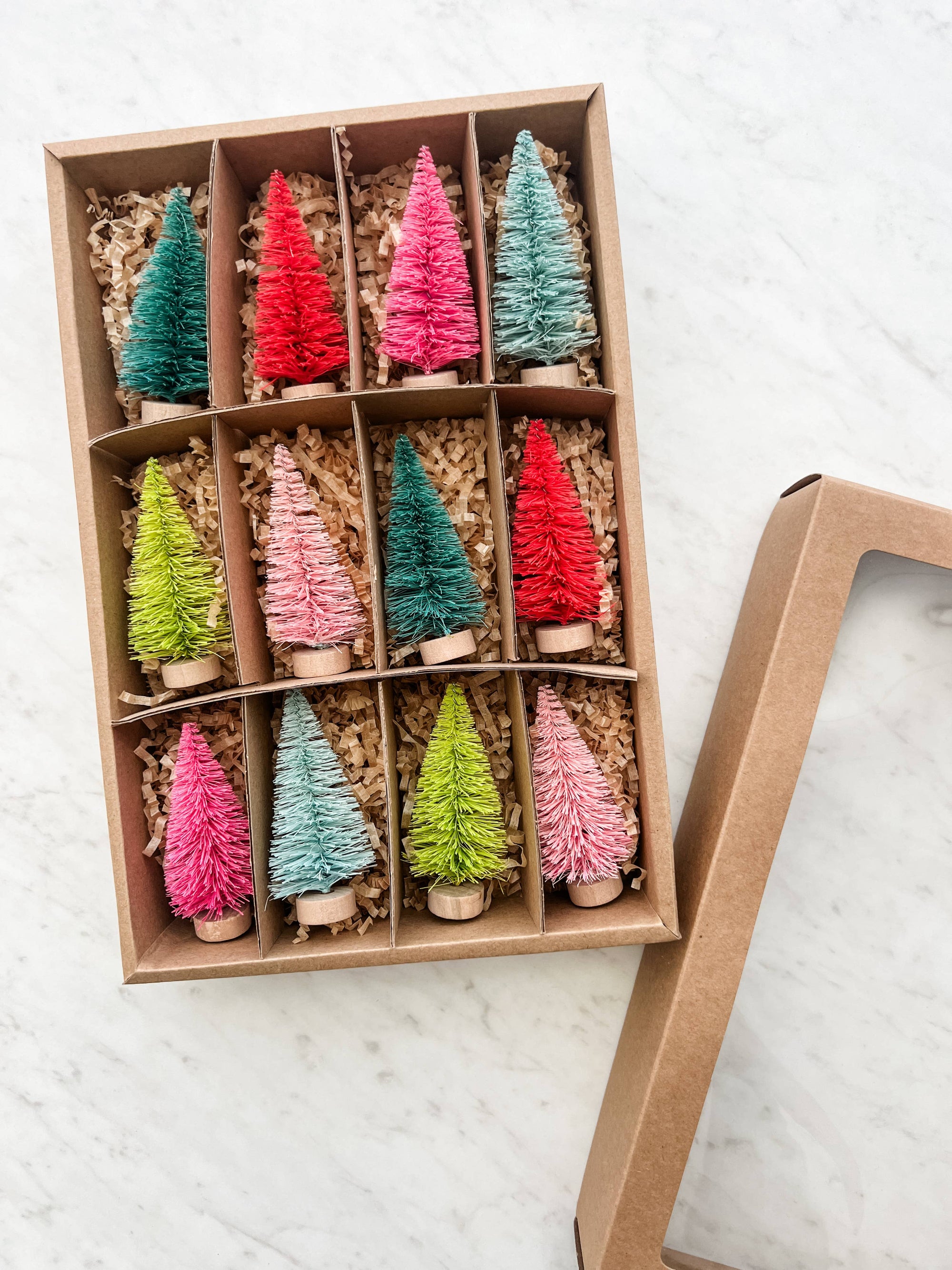 Bottle Brush Trees- Set of 12