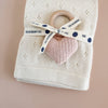 Organic Cotton Pique Blanket- Cream