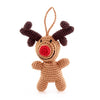 Knit Rudolph Ornament