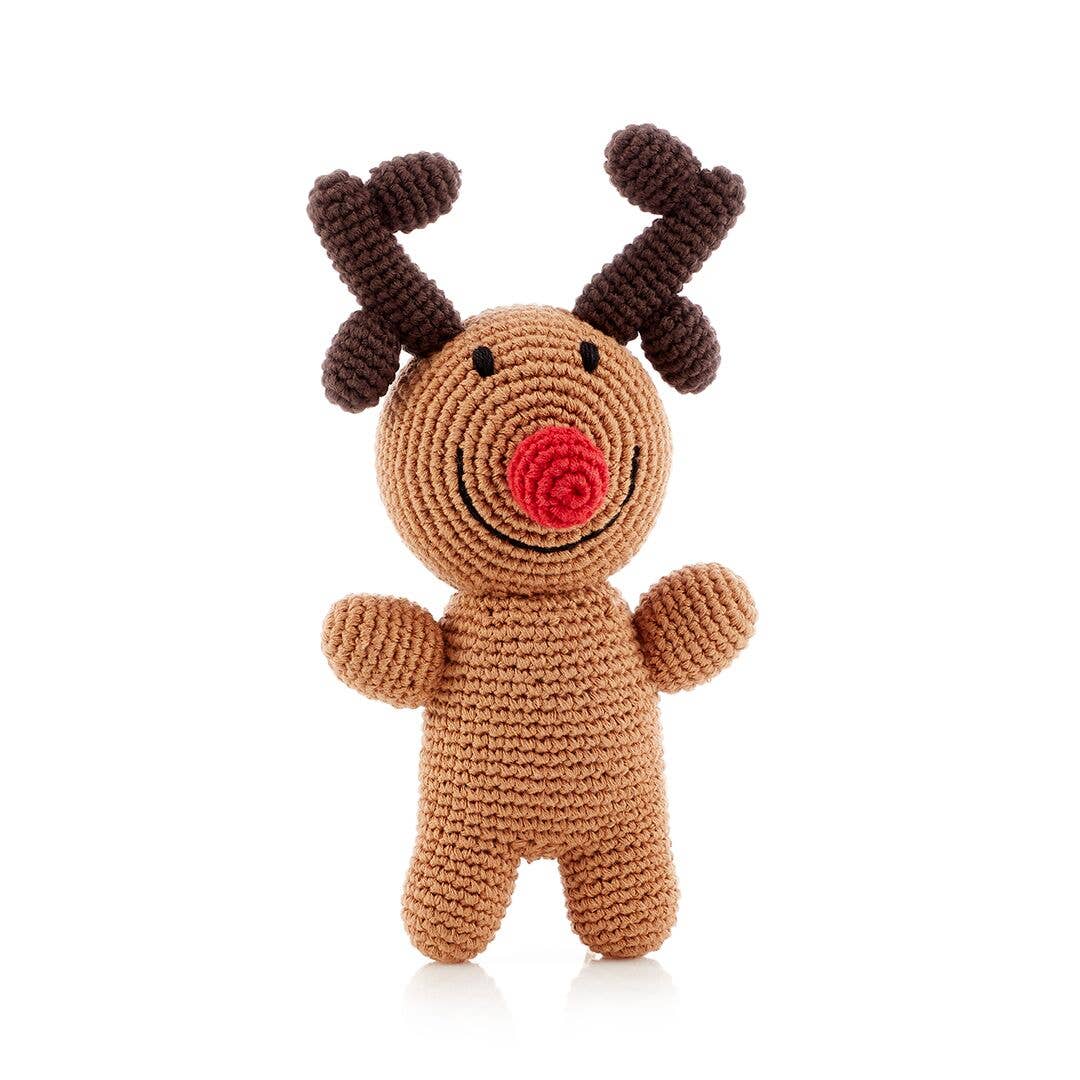 Knit Rudolph Stuffed Animal