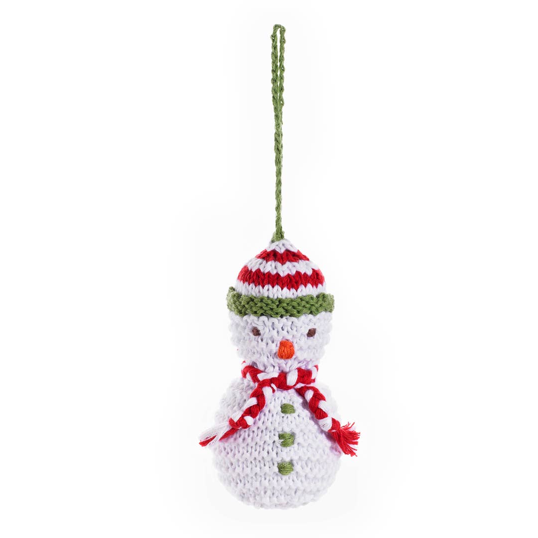 Knit Snowman Ornament