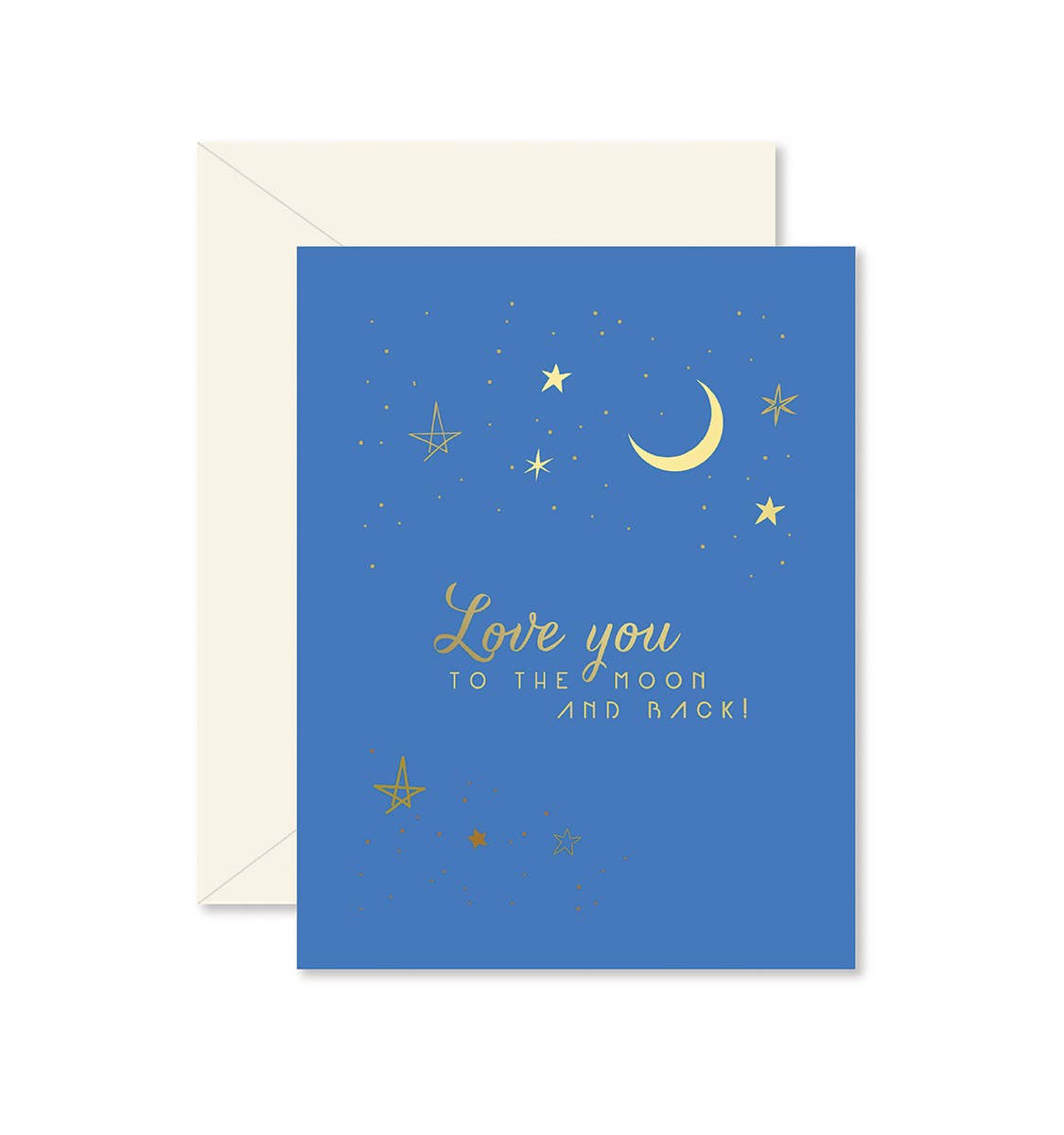 "To The Moon and Back" Love Greeting Card