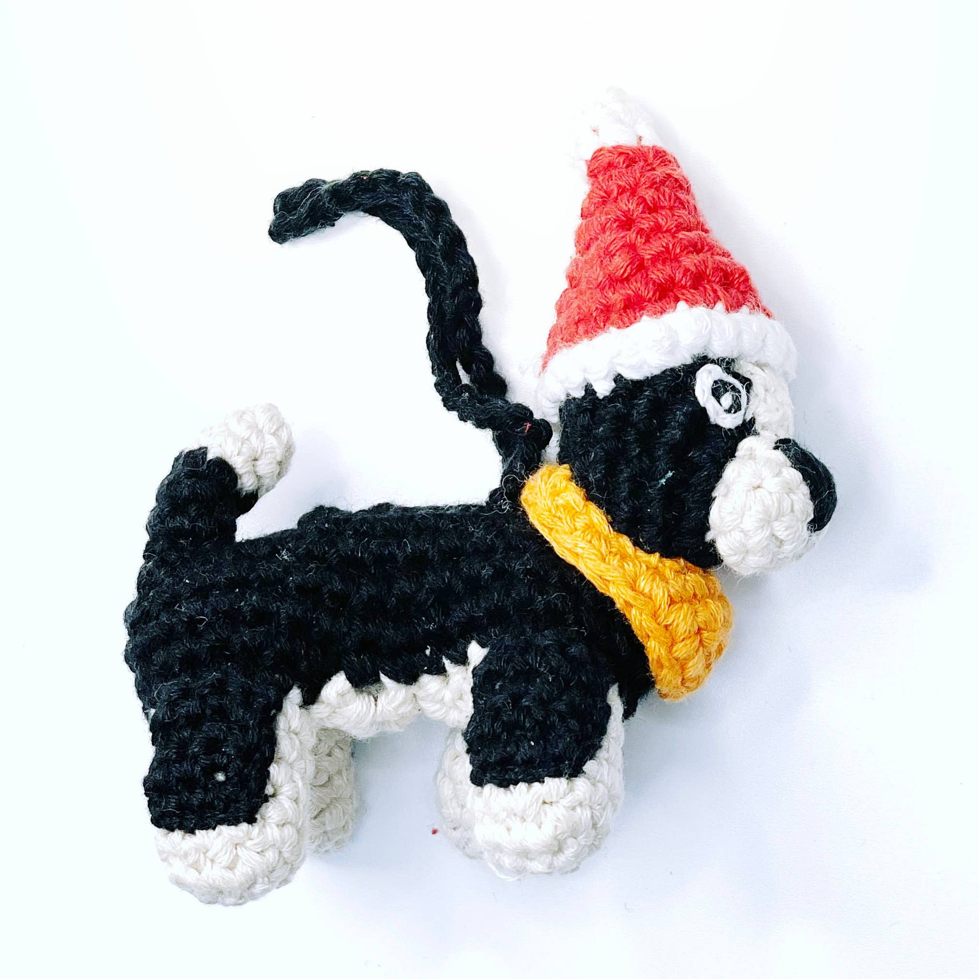 Knit Puppy Ornament