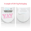 Letterpress Gift Tags- Candy Cane