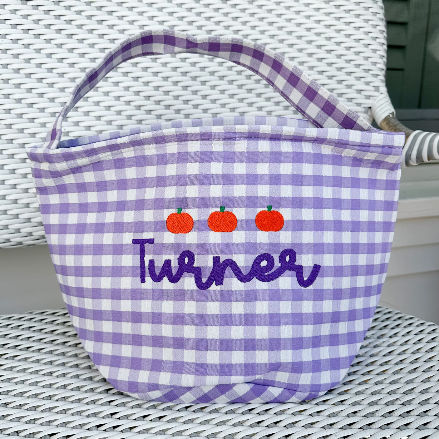 Monogrammed Halloween Tote