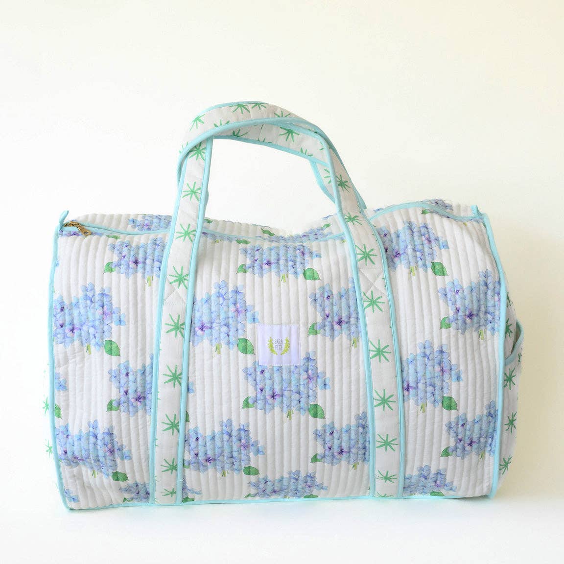 Monogrammed Weekender Tote- Hydrangea