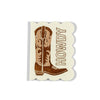 Letterpress Enclosure Card- "Howdy"
