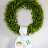 Embroidered Pumpkin Wreath Sash