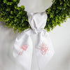 Embroidered Baby Girl Wreath Sash