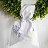 Embroidered Baby Boy Wreath Sash