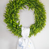 Embroidered Baby Boy Wreath Sash