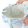 Monogrammed Expandable Tote- Hydrangea