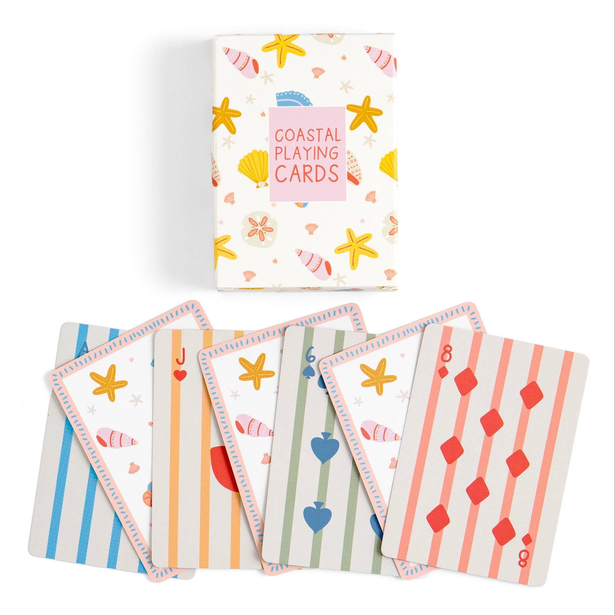 Coastal Seashells Playing Cards