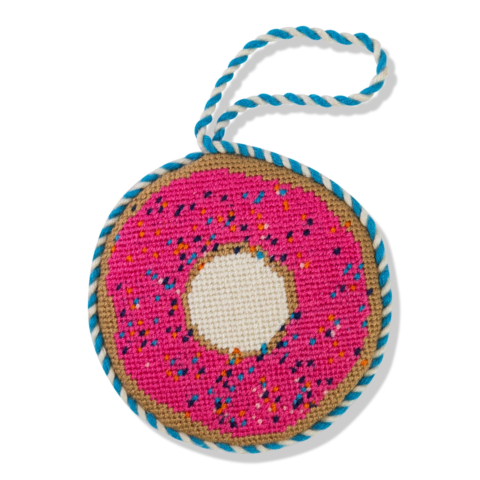 Needlepoint Ornament- Donut