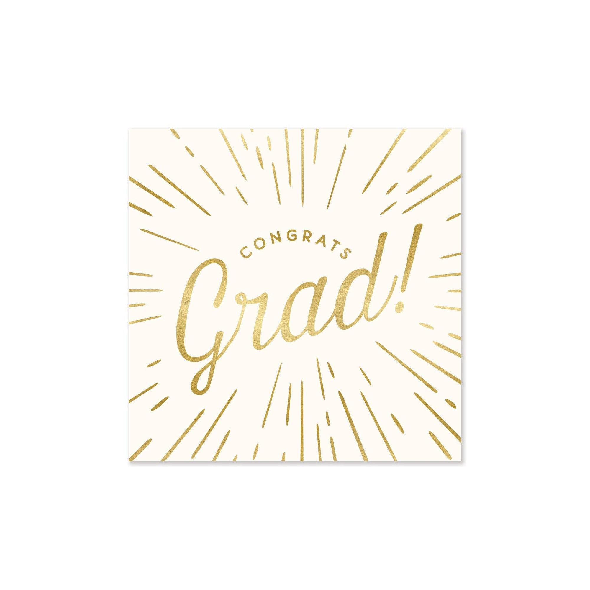 Foiled "Congrats Grad" Cocktail Napkin