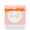 Letterpress Gift Tags- "Howdy"