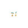 Turquoise Bar Earrings