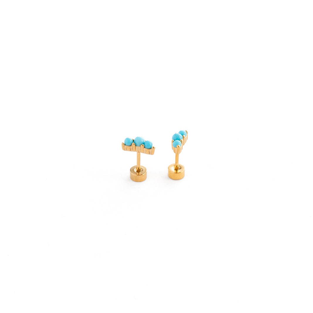 Turquoise Bar Earrings