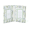 Blockprint Picture Frame Folding Book, 4x6 in Forget-Me-Not