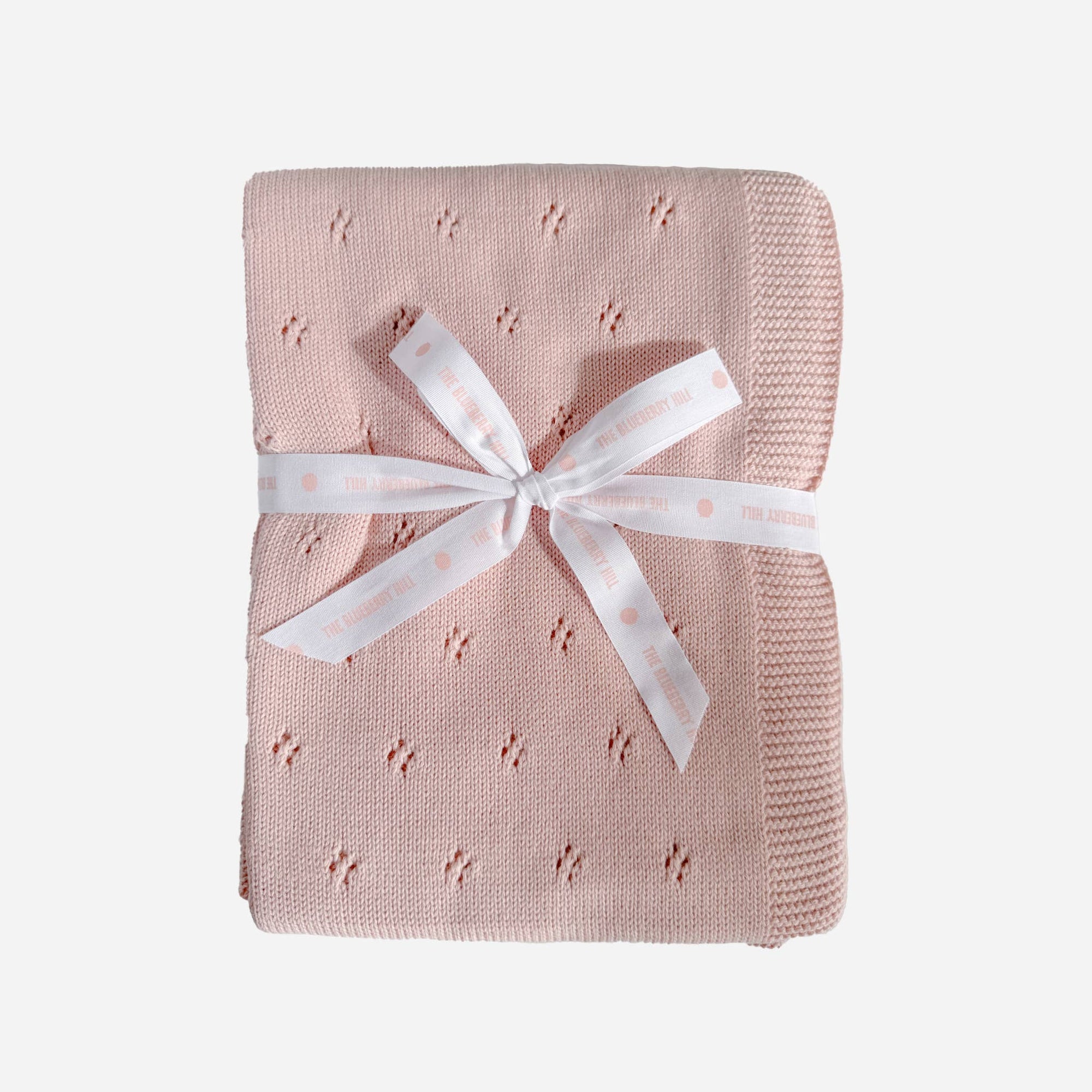 Organic Cotton Pique Blanket- Pink