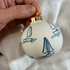 Hand Painted Sailboat Ornament