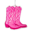Pink Cowgirl Boots Acrylic Ornament