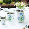 Blue Poppy Enamelware Pitcher