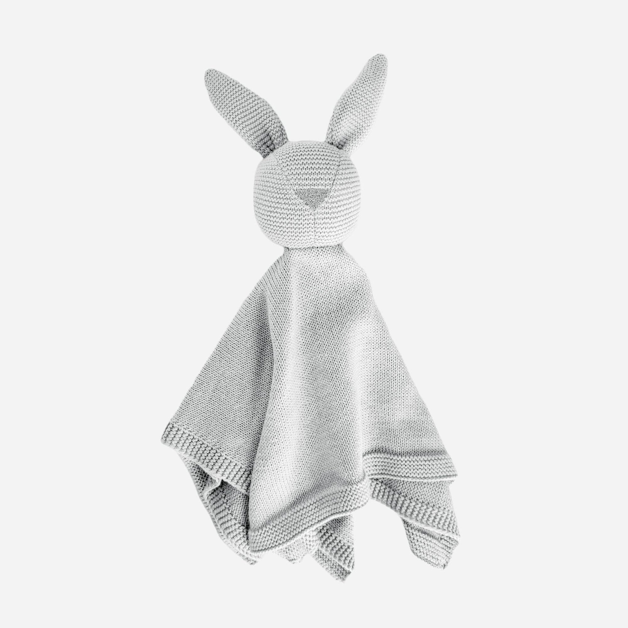 Knit Lovey Bunny- Gray