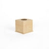 Block Print Tissue Box Cover- Yellow Dots