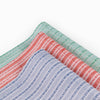 Block Print Wrapping Paper Sheets- Green Floral Stripe