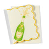 Letterpress Enclosure Card- Champagne