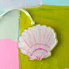 Pink Seashell Acrylic Ornament