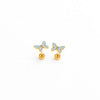 Blue Enamel Butterfly Earrings