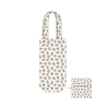 Organic Cotton Floral Wine Bag