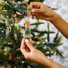 Needlepoint Ornament- Champagne Bottle