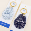 "World is Your Oyster" Pearl Charm Keychain